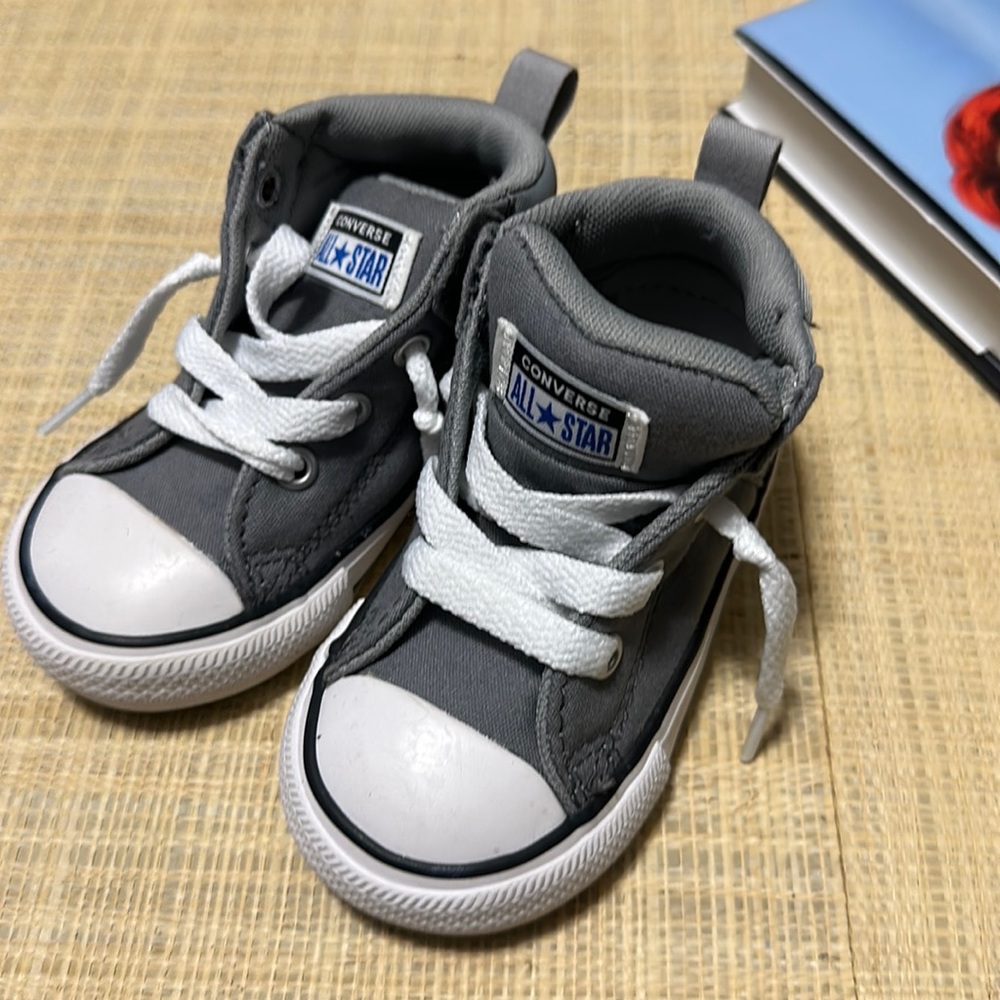Gray Toddler Boy Converse Allstars